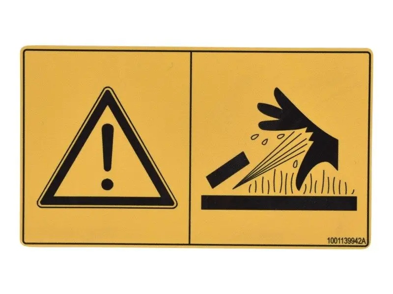 JLG Part # 1001139942 | DECAL,HOT FLUID WARNING-ISO, EA