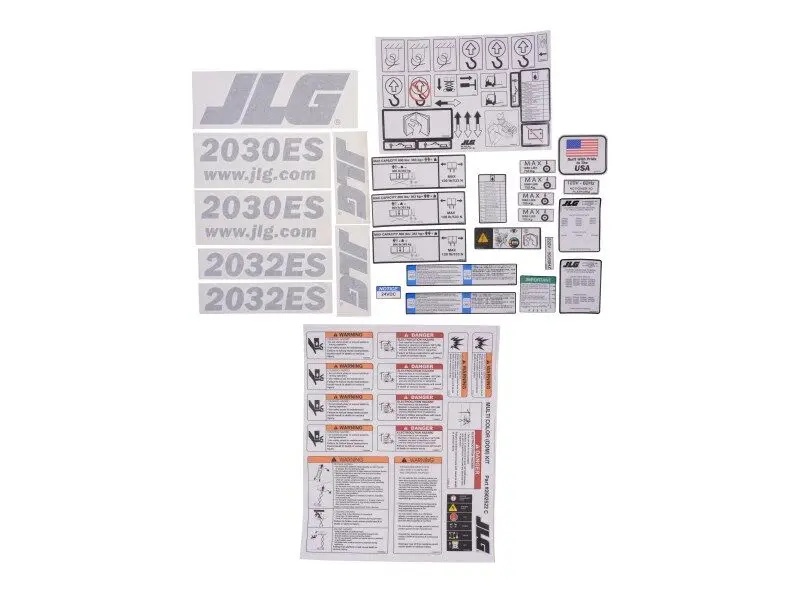 JLG Part # 1001149796 | KIT(SERVICE),2030ES DECAL, EA