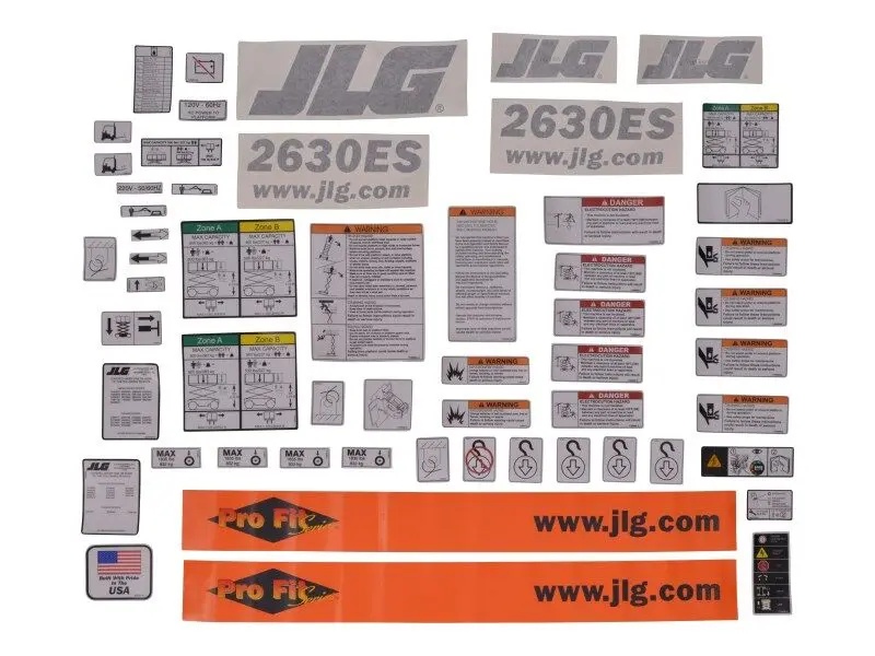 JLG Part # 1001149797 | KIT(SERVICE),2630ES DECAL, EA