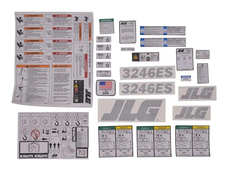 JLG Part # 1001149799 | KIT(SERVICE),3246ES DECAL, EA