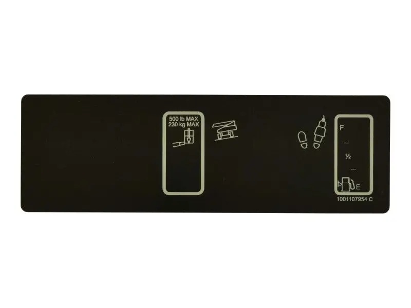 JLG Part # 1001107954 | DECAL,PLATFORM DISPLAY (800S), EA