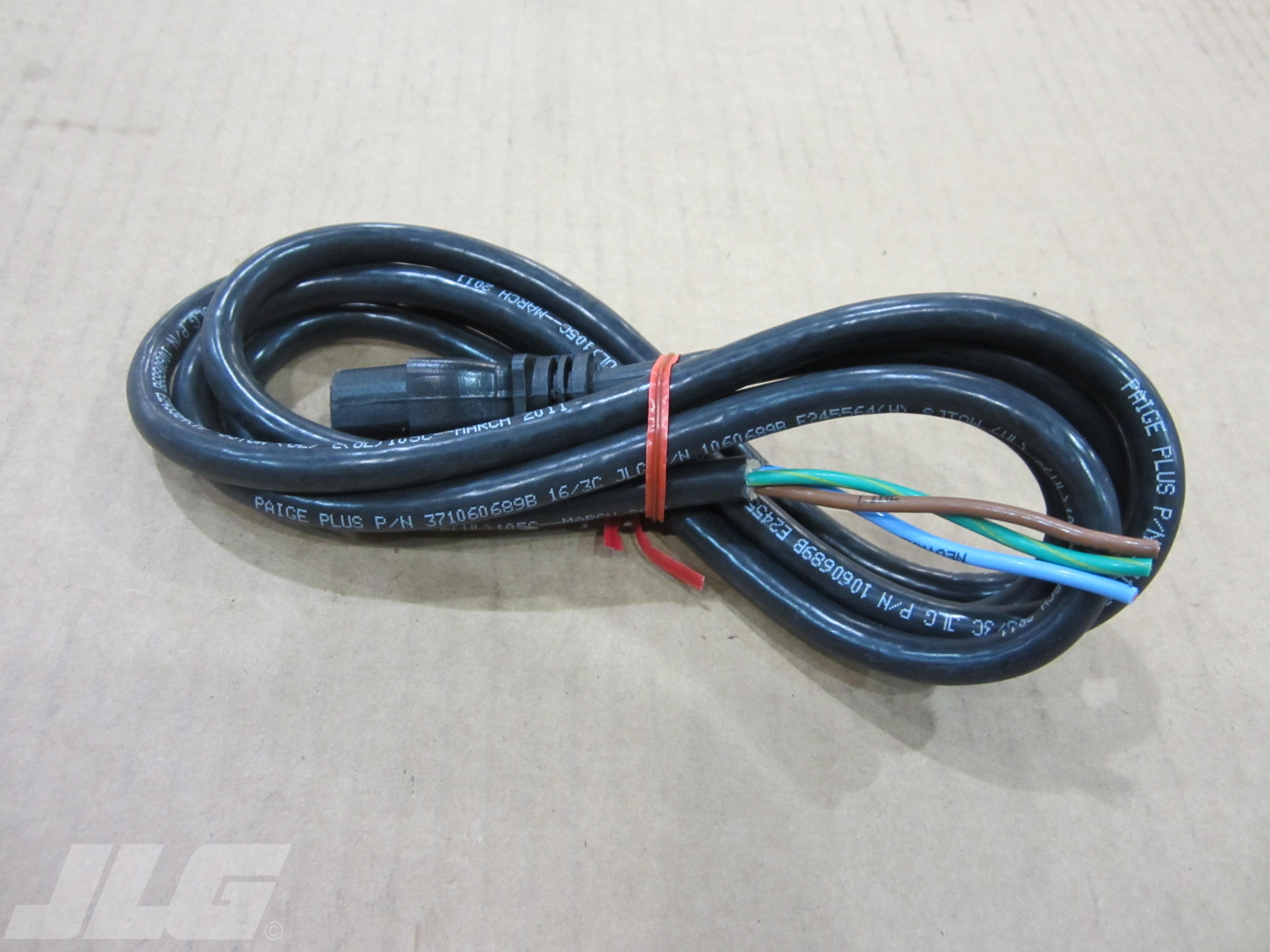JLG Part # 1060689 - CABLE, EXT CORD 6'7" W/O PLUG, EA