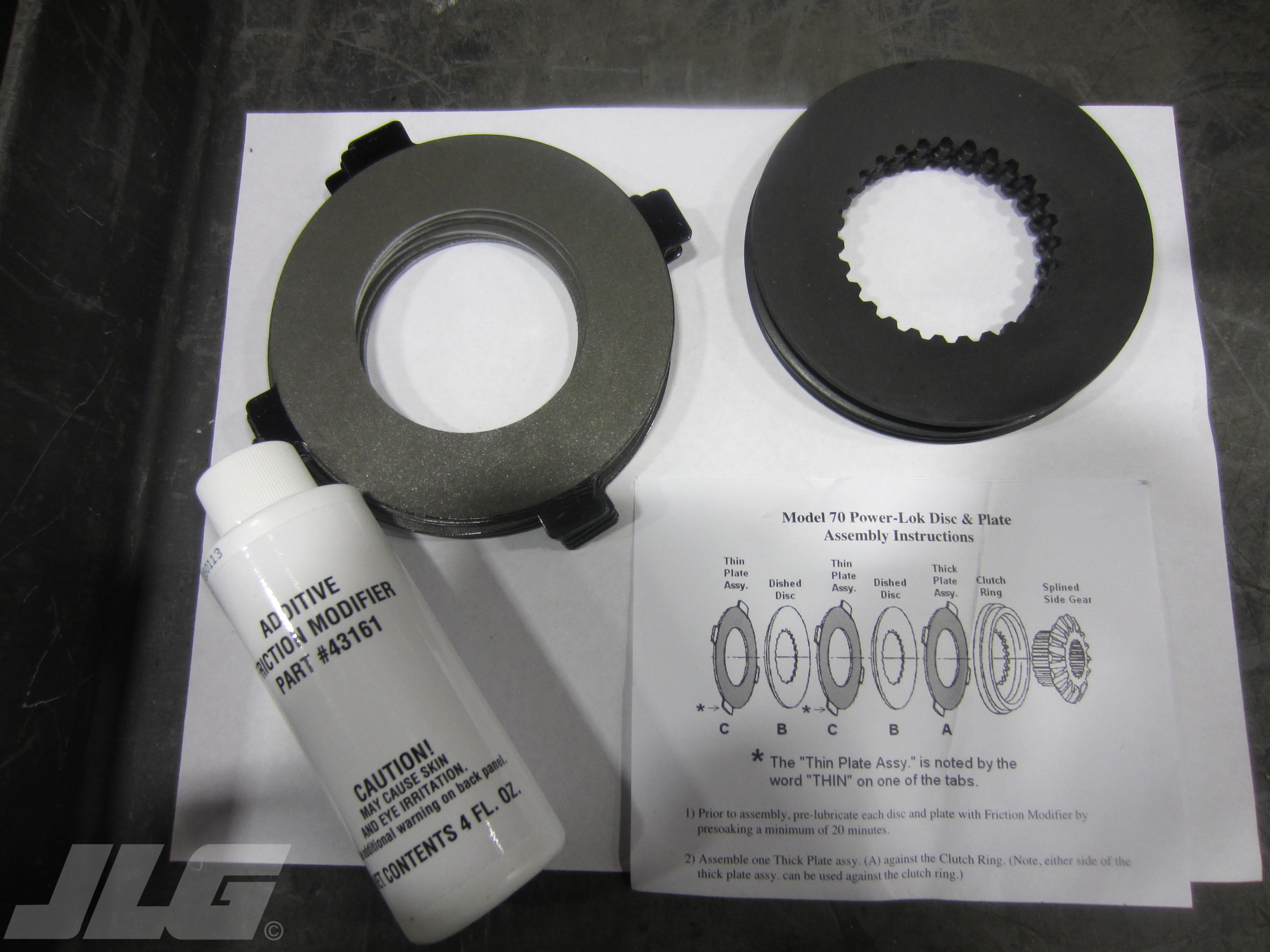 JLG Part # 10731540 - DIFFERENTIAL PLATE KIT (CONTAI, EA