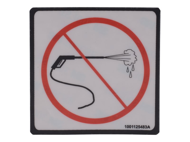 JLG Part # 1001125483 | DECAL,PRESSURE WASH, EA