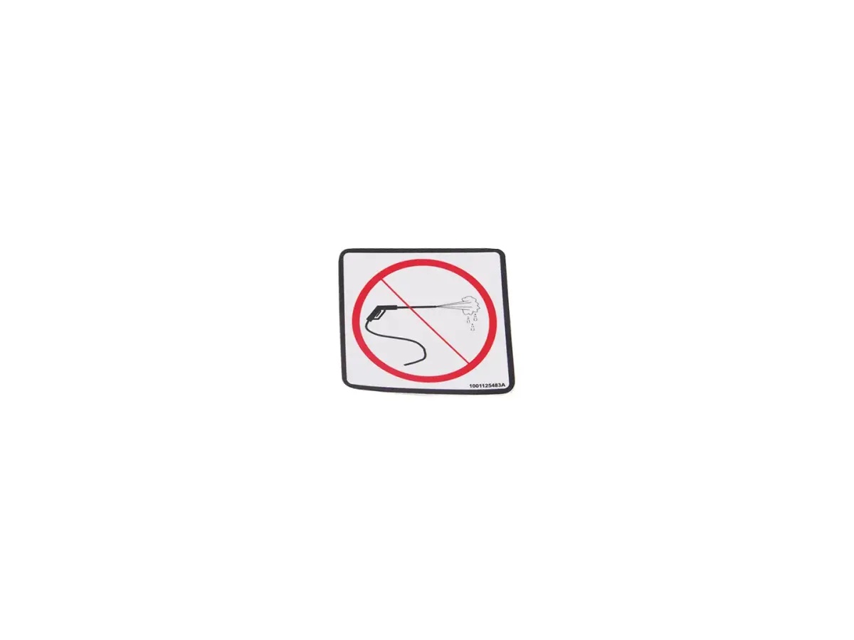 JLG Part # 1001125483 | DECAL,PRESSURE WASH, EA