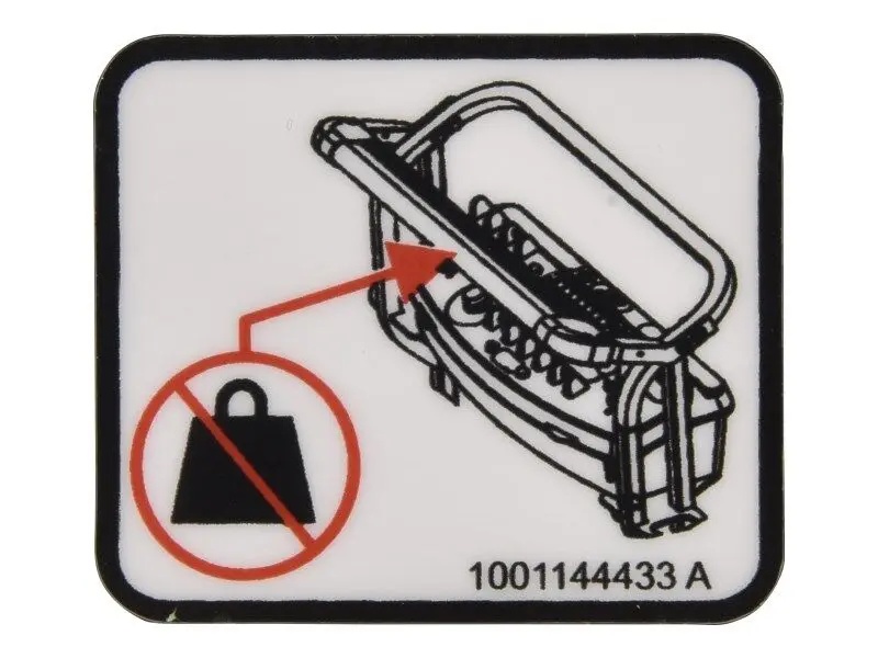 JLG Part # 1001144433 | DECAL,NO WEIGHT, EA