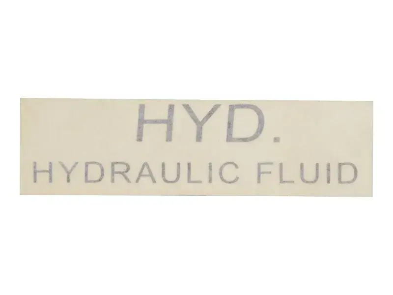 JLG Part # 1700419 | DECAL, HYD. FLUID        BROWN, EA