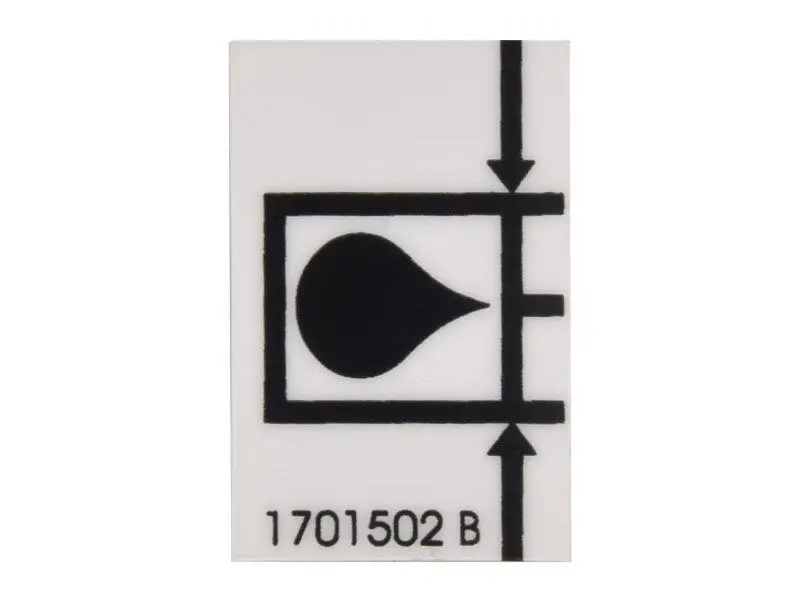 JLG Part # 1701502 | DECAL, HYD OIL LEVEL (HIGH), EA