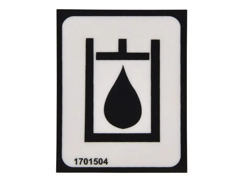 JLG Part # 1701504 | DECAL, HYD OIL, EA
