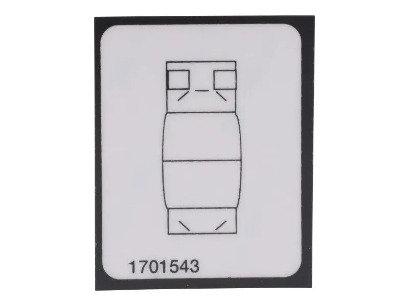 JLG Part # 1701543 | DECAL,LP GS(CE/A/B)(70H,J/A/C), EA