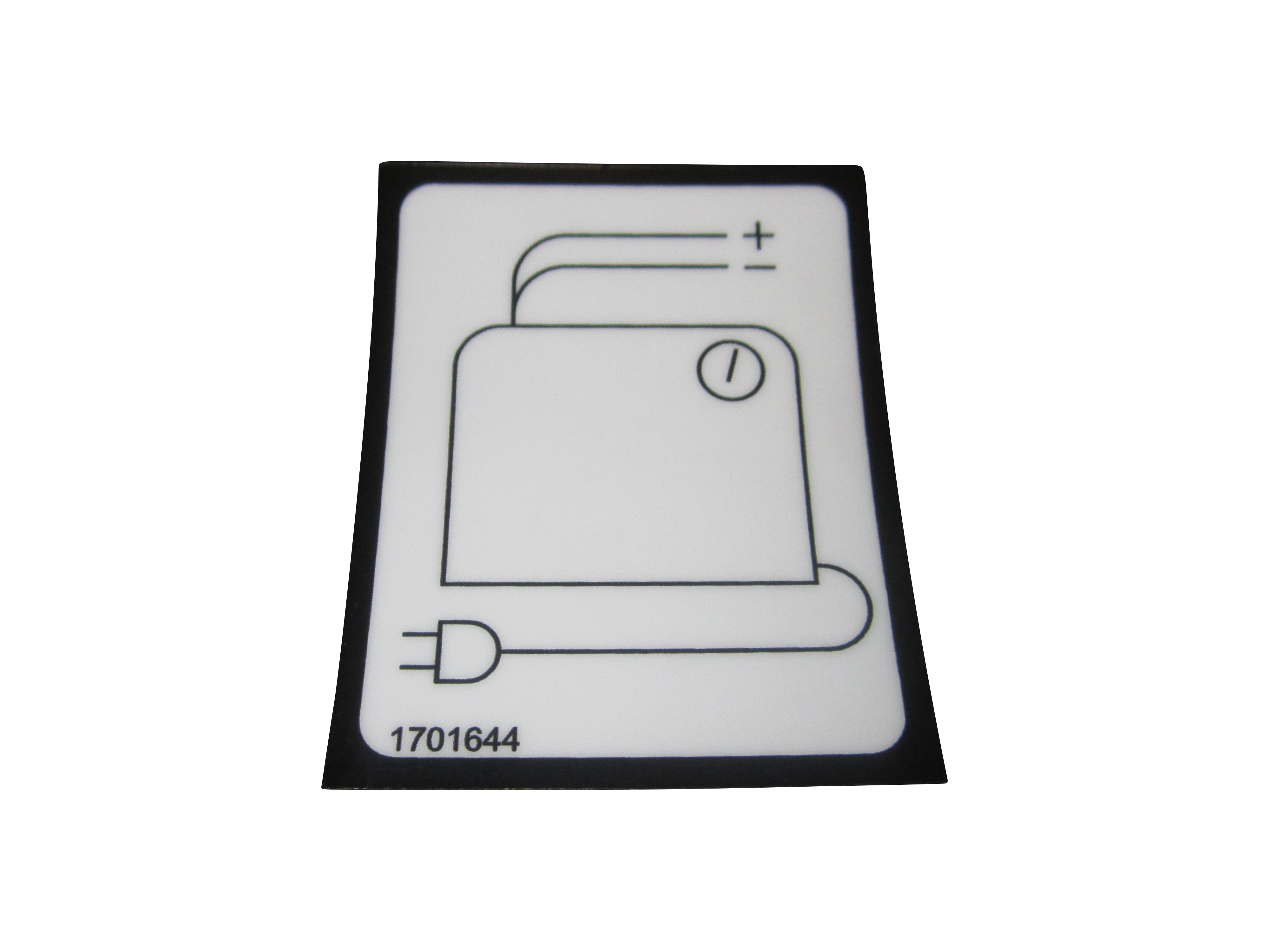 JLG Part # 1701644 | DECAL, BATTERY CHARGER, EA