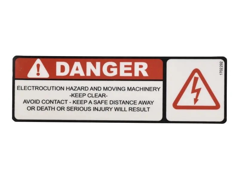 JLG Part # 1702292 | DECAL, ELECTROCUTION HAZARD, EA