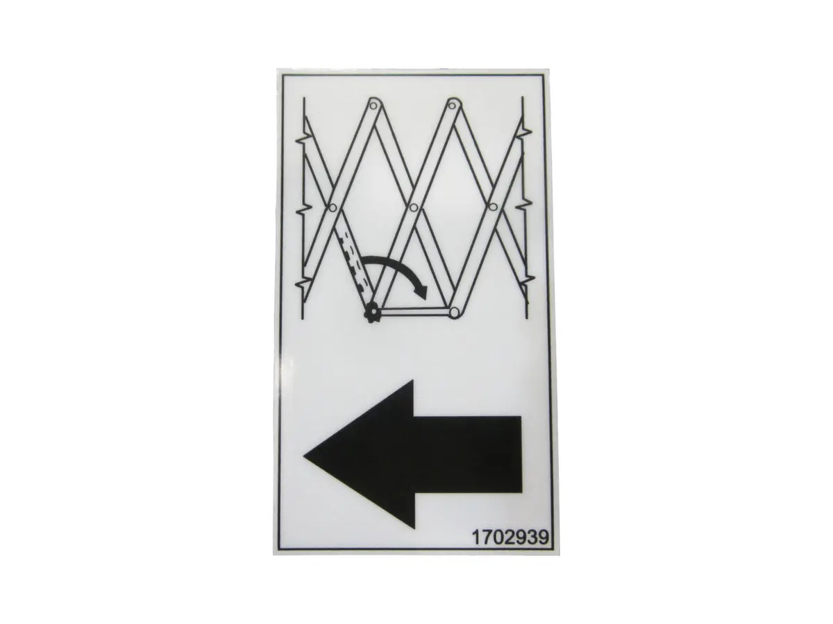 JLG Part # 1702939 | DECAL, SAFETY PROP, EA