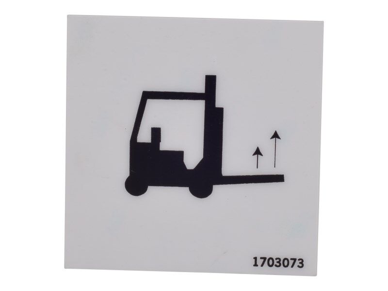 JLG Part # 1703073 - DECAL, FORKLIFT, EA JLG Part # 1703073 - DECAL, FORKLIFT, EA