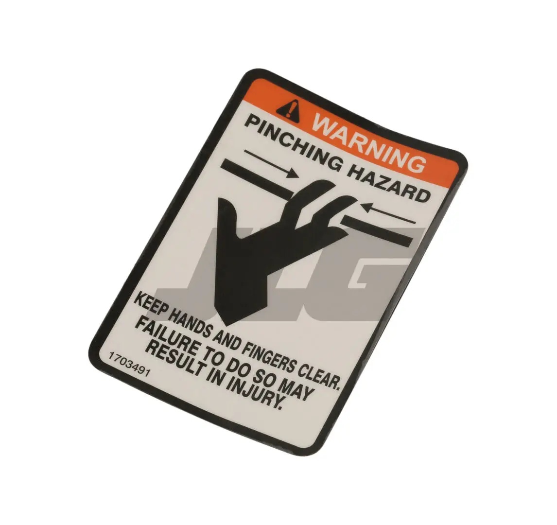 JLG Part # 1703491 | DECAL, PINCHING HAZARD, EA