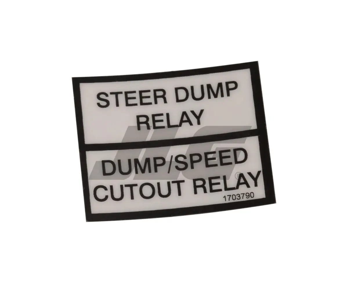 JLG Part # 1703790 | DECAL, RELAY LABELS, EA