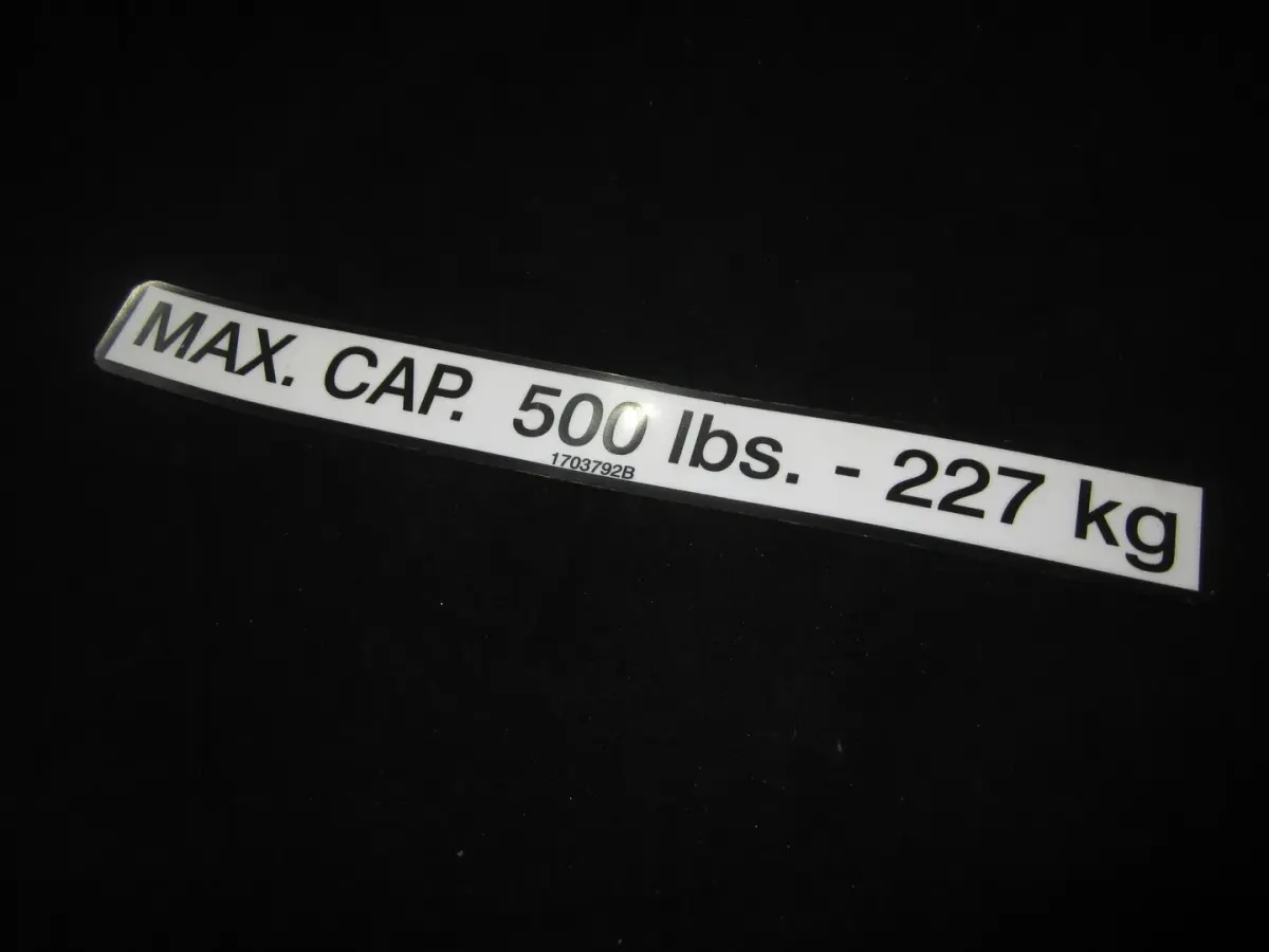 JLG Part # 1703792 | DECAL, EXT CAP (D/C/L/B/J), EA