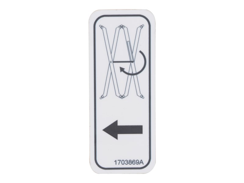 JLG Part # 1703869 | DECAL,SAFETY PROP, EA