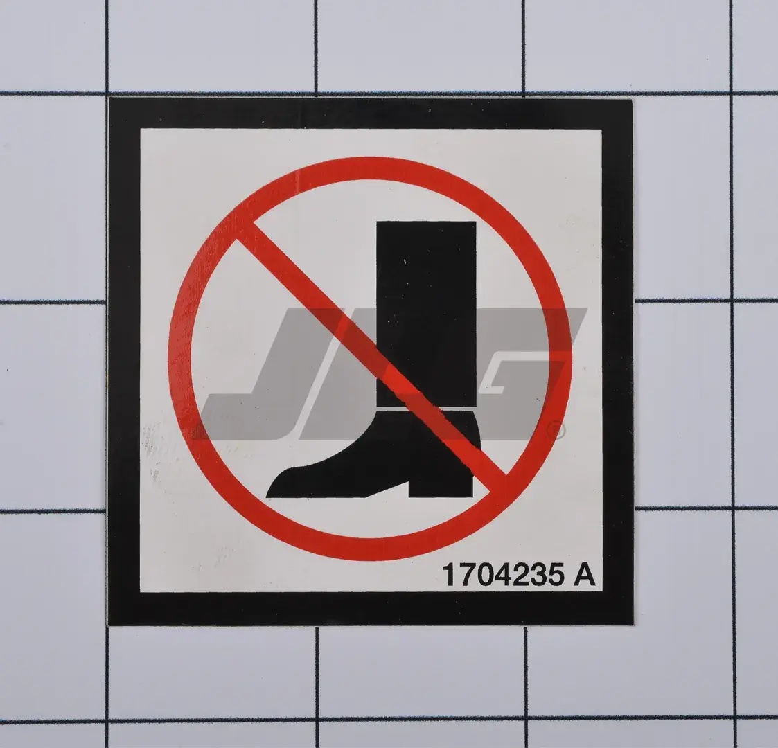 JLG Part # 1704235 | DECAL, NO STEP (VINYL), EA