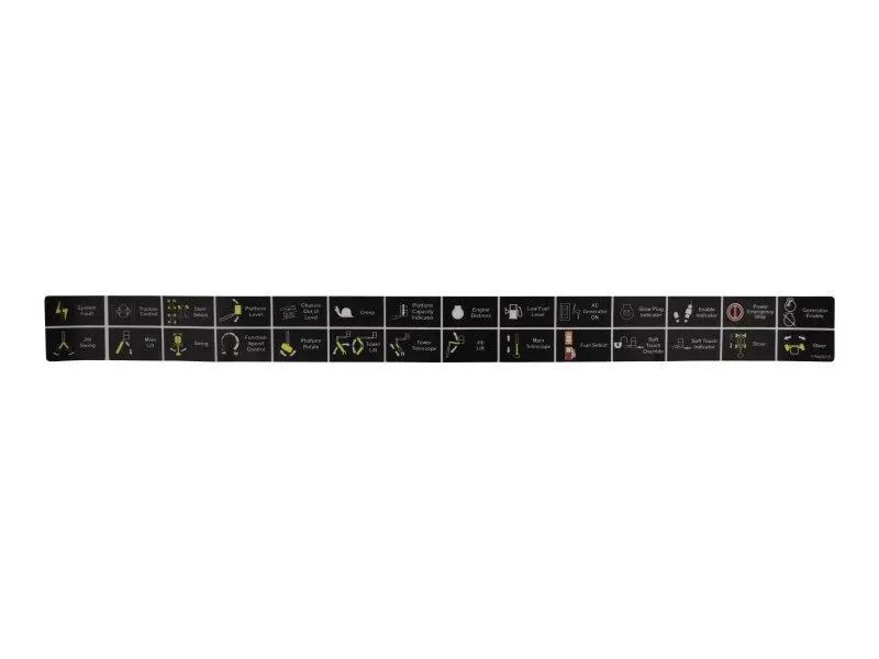 JLG Part # 1704253 | DECAL,LEGEND (PLATF), EA