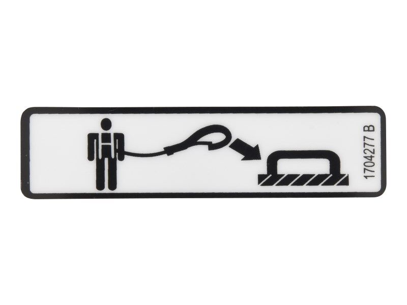 JLG Part # 1704277 - DECAL,LANYARD ATTACH, EA