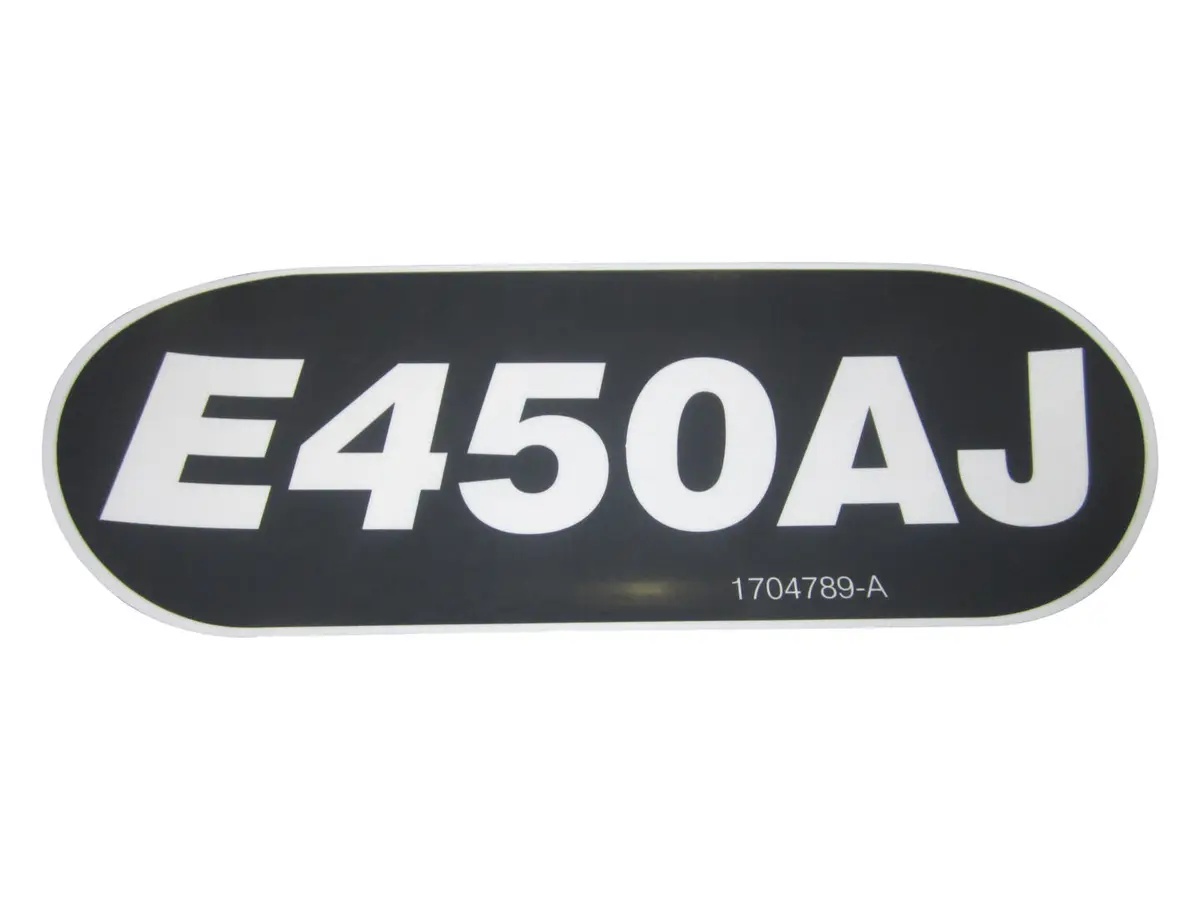 JLG Part # 1704789 | DECAL,MODEL DESIGNATION E450AJ, EA