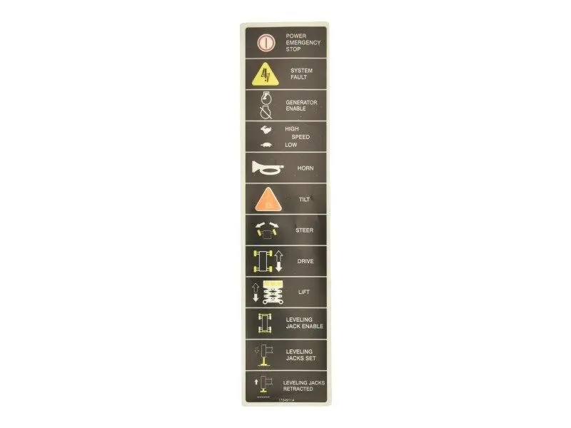 JLG Part # 1704911 | DECAL,LEGEND, EA