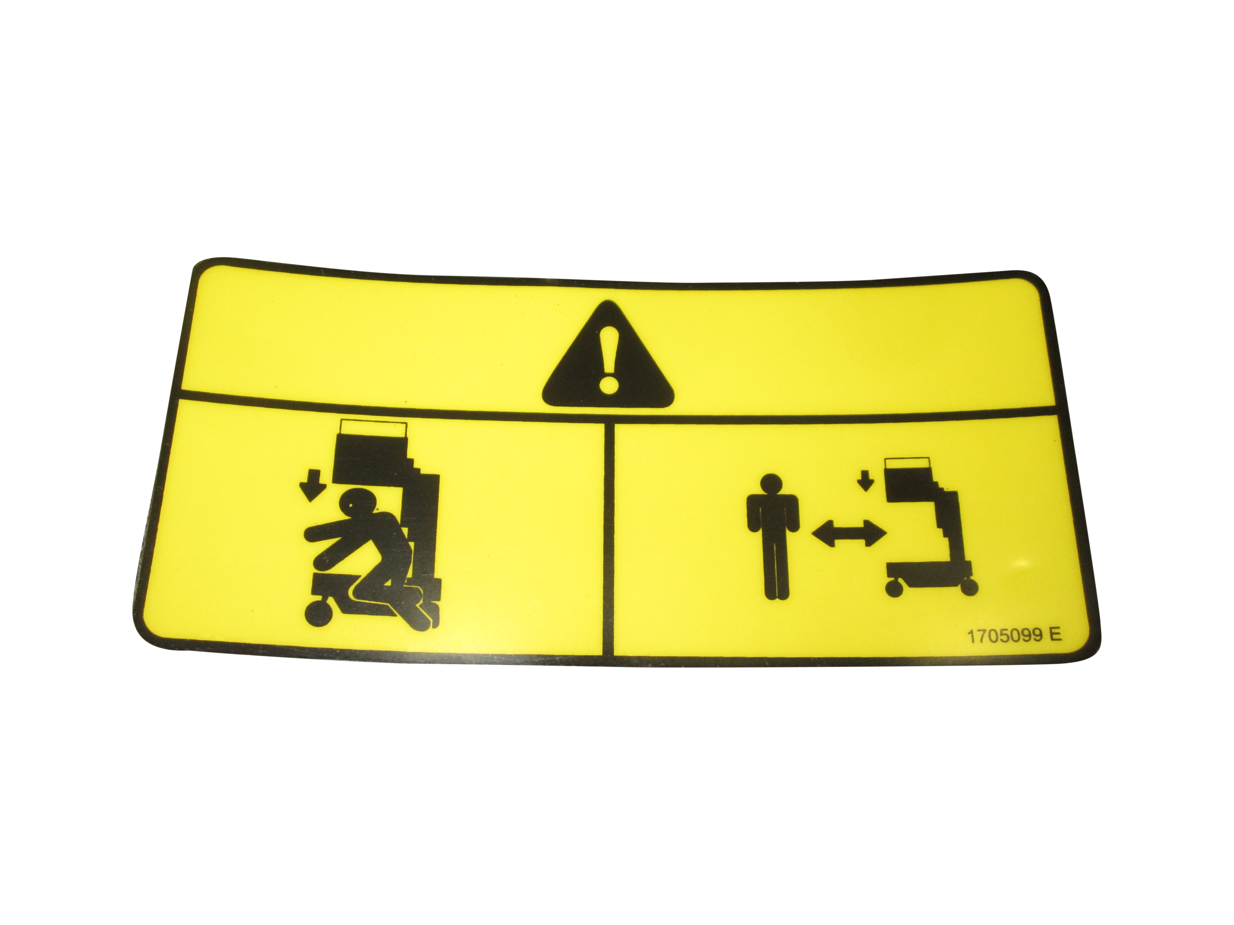 JLG Part # 1705099 | DECAL, CRUSHING HAZARD, EA