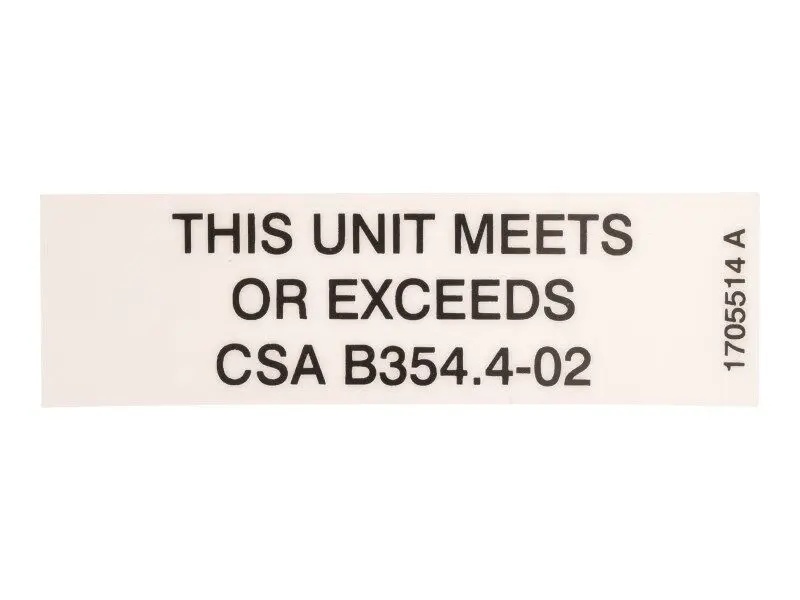 JLG Part # 1705514 | DECAL,CSA (BOOMS), EA