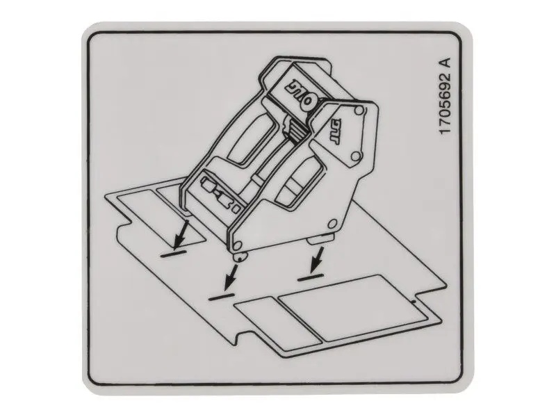 JLG Part # 1705692 | DECAL,CONTROL BOX LOCATION, EA