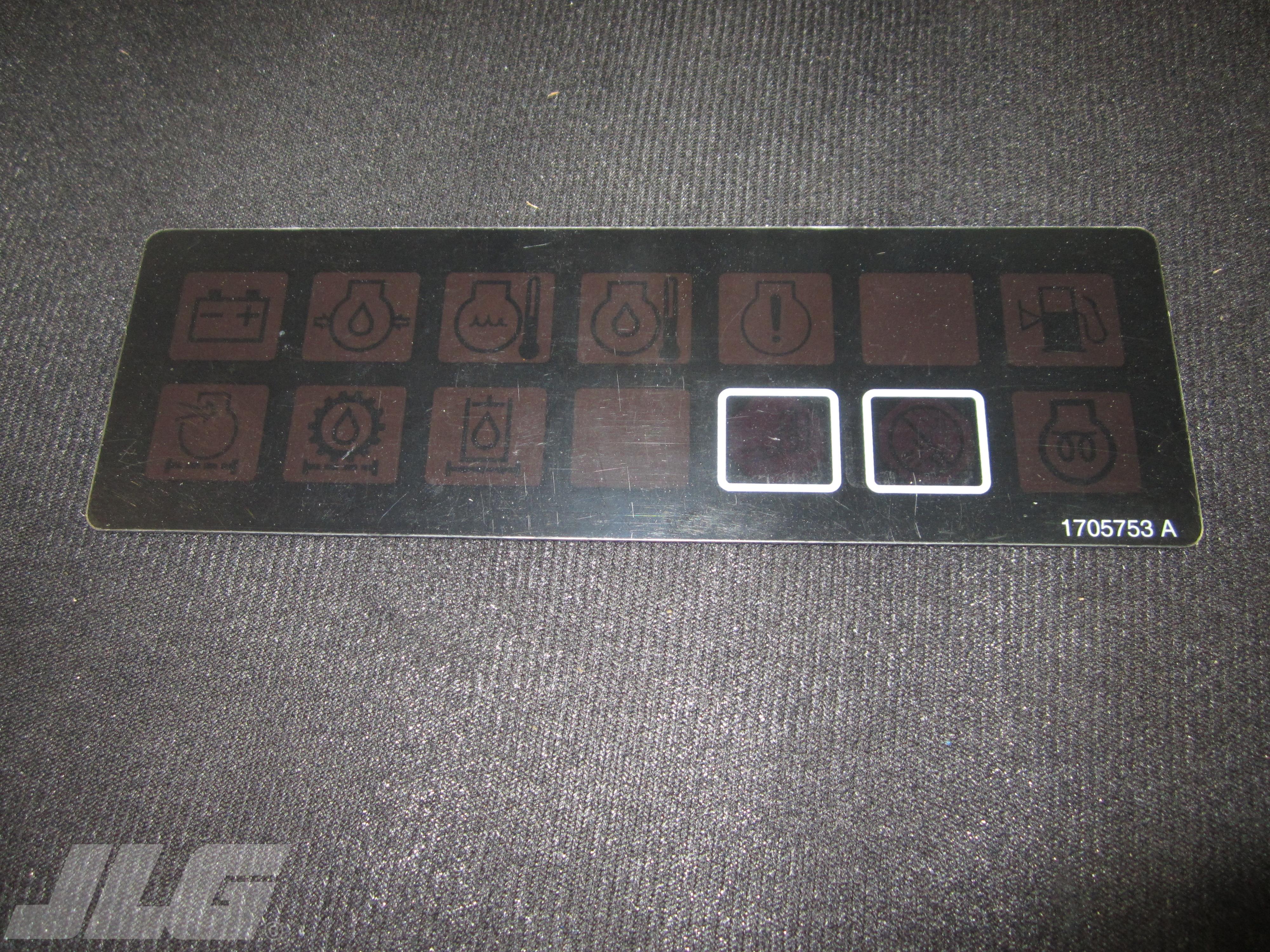 JLG Part # 1705753 - DECAL,MTB CE (800A), EA