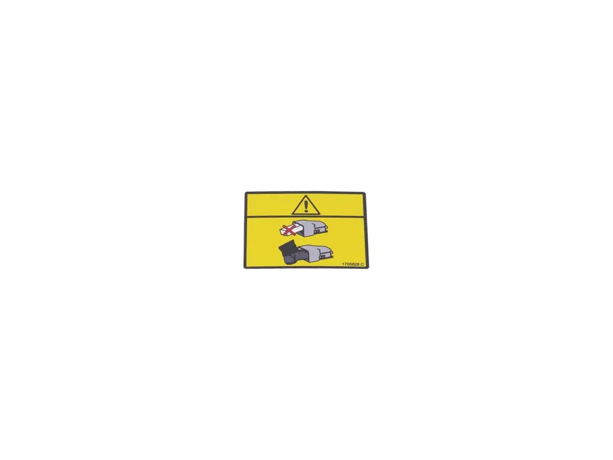 JLG Part # 1705828 | DECAL,FOOTSWITCH (CE), EA