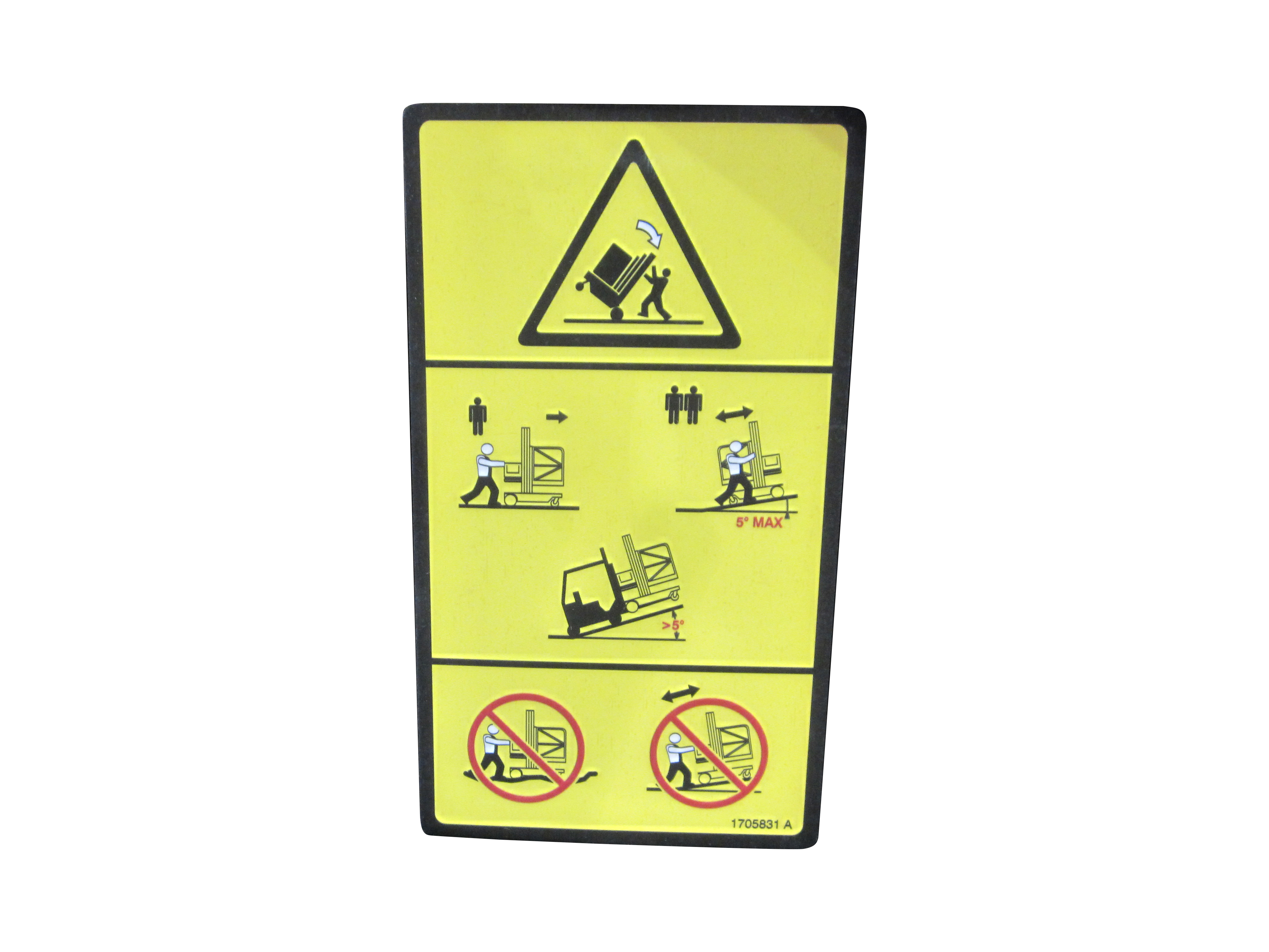 JLG Part # 1705831 | DECAL,WARNING, EA
