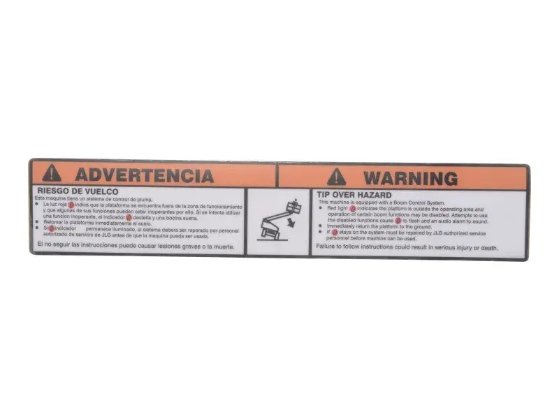 JLG Part # 1705909 | DECAL,INSPECTION (LAT SPA/ENG), EA