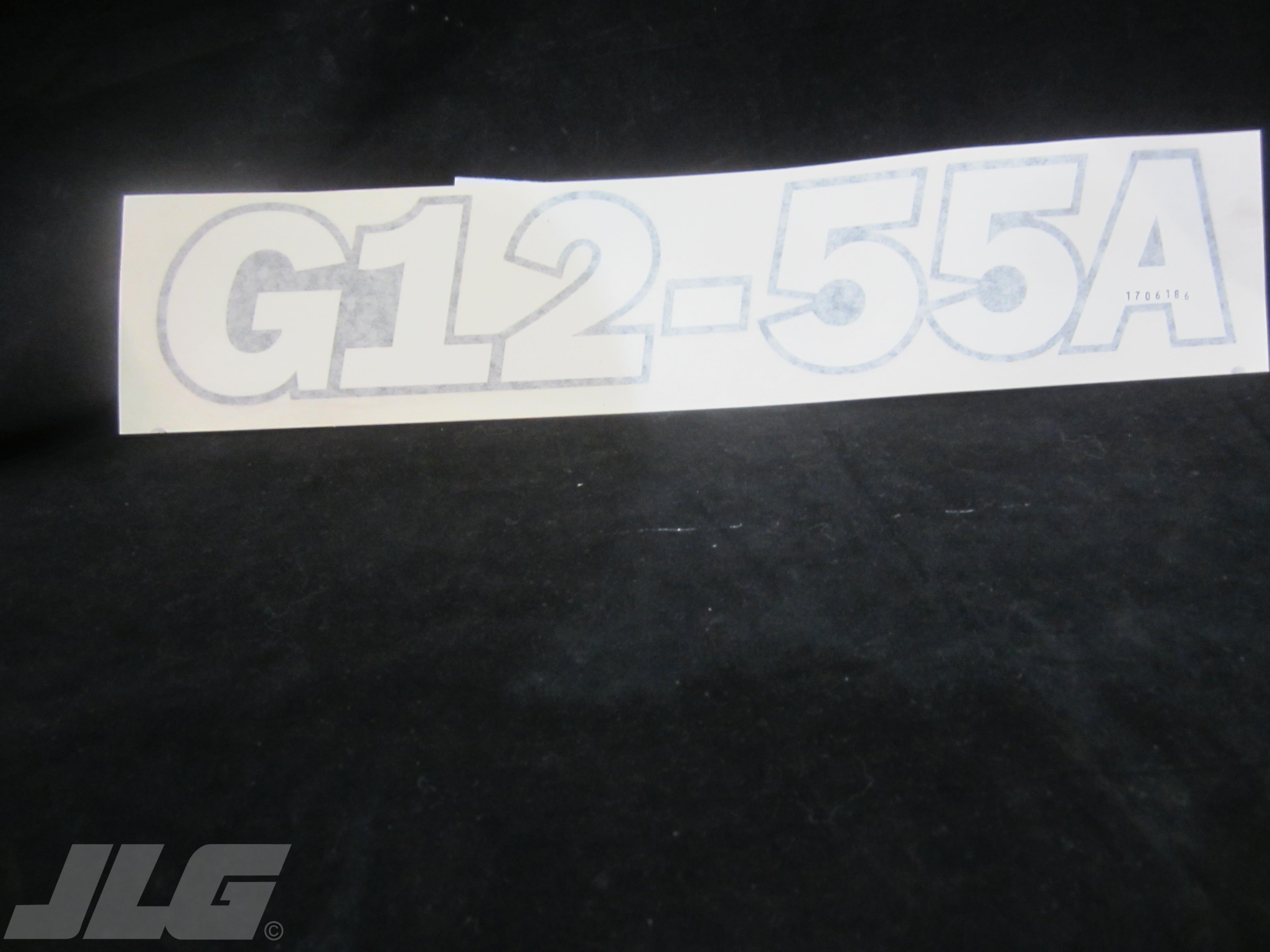 JLG Part # 1706186 - DECAL,G12-55A, EA JLG Part # 1706186 - DECAL,G12-55A, EA
