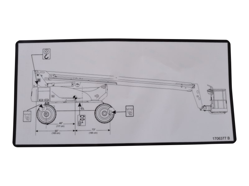 JLG Part # 1706377 | DECAL, LIFT DIAGRAM, EA