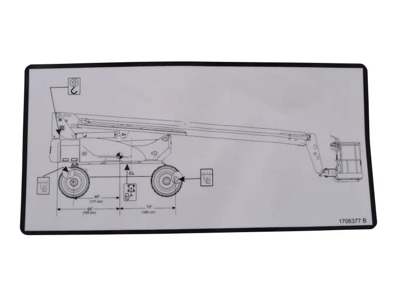 JLG Part # 1706377 | DECAL, LIFT DIAGRAM, EA