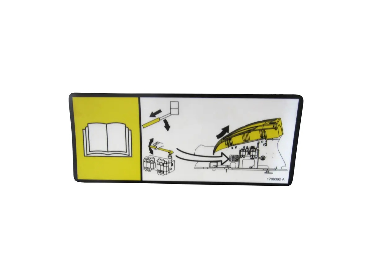 JLG Part # 1706392 | DECAL, MANUAL DESCENT INSTRUCT, EA