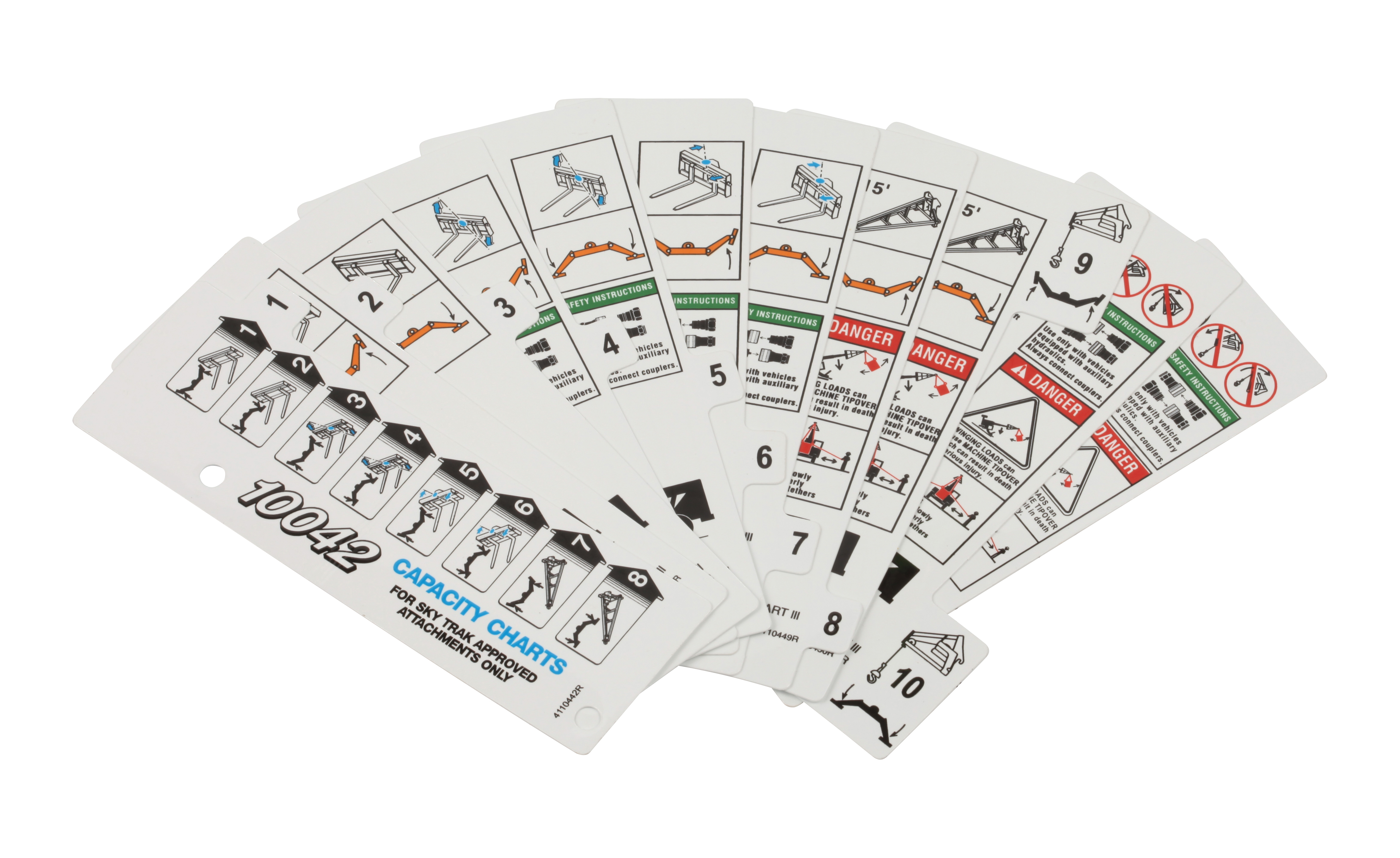 JLG Part # 1706799 | BOOKLET N. AMERICAN LOAD CHART, EA