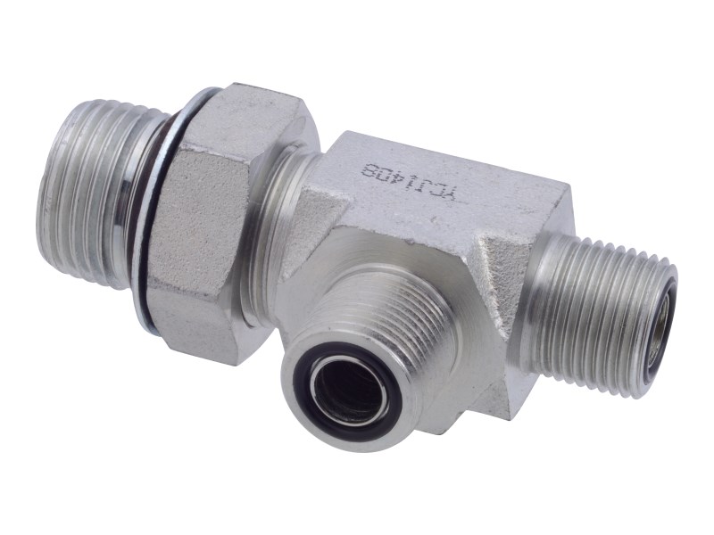 JLG Part # 2221084 | FTG,RUN TEE ORFS/ORB/ORFS- 8-1, EA