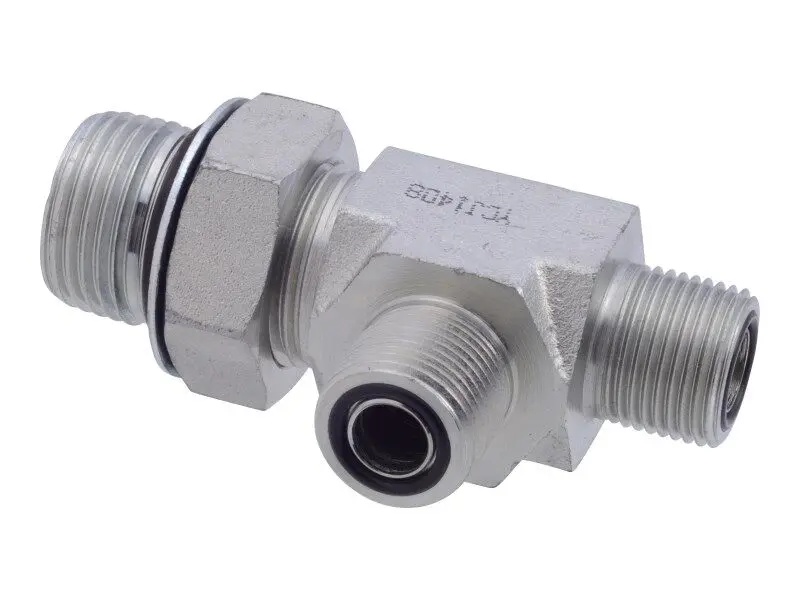JLG Part # 2221084 | FTG,RUN TEE ORFS/ORB/ORFS- 8-1, EA