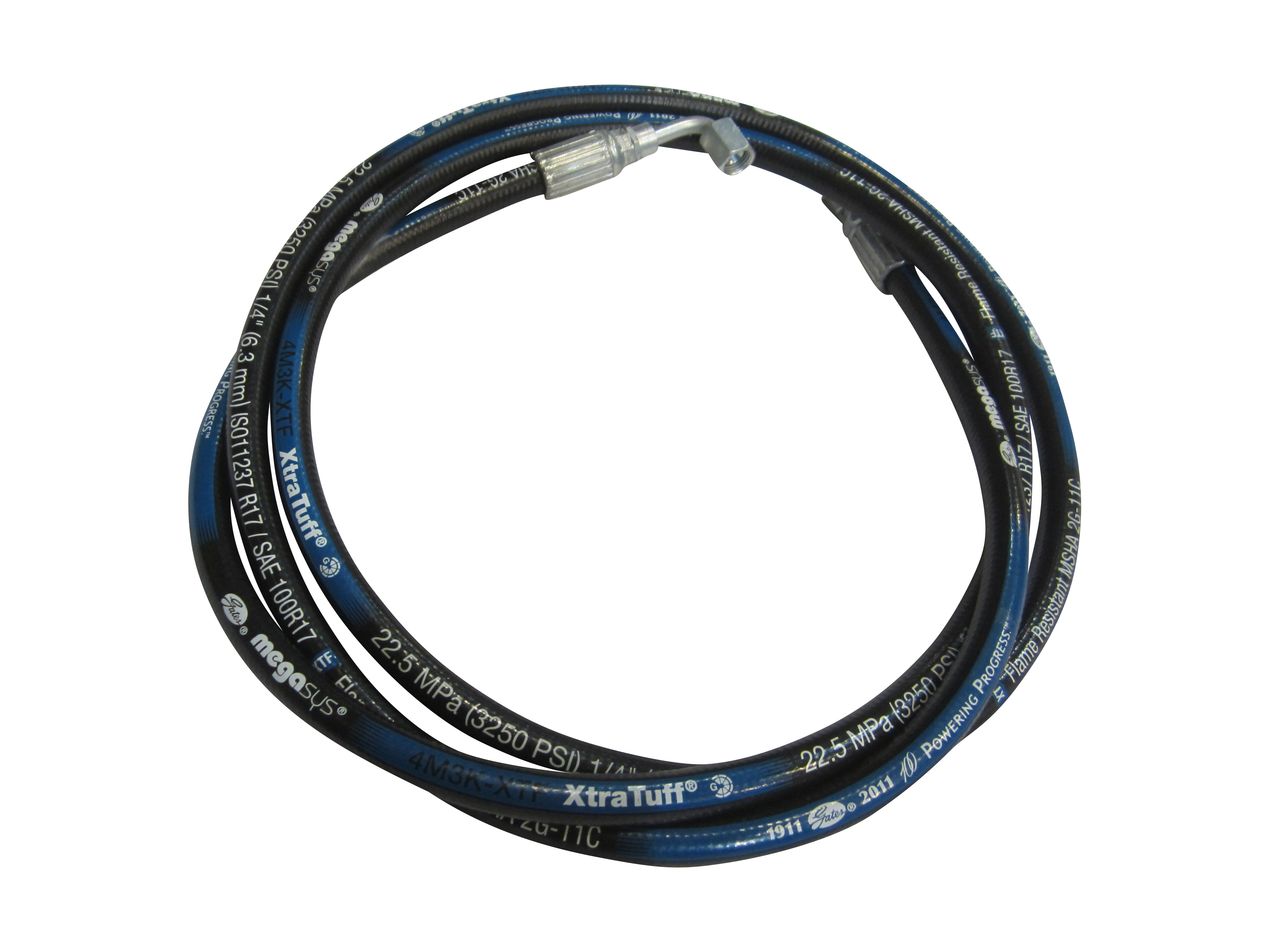 JLG Part # 2752999 | HOSE,HYD .25X90.00 STRX90, EA