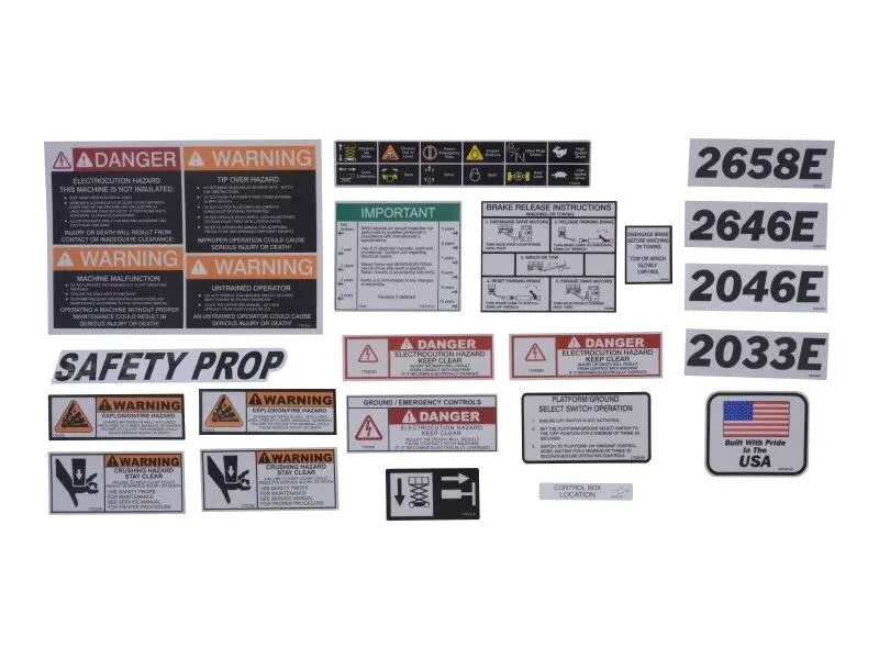 JLG Part # 2900973 | DECALS (DOM) 20/26, EA