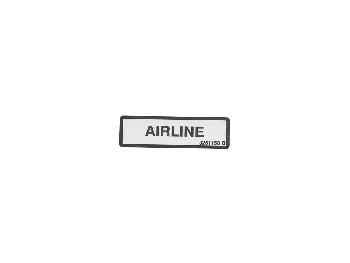 JLG Part # 3251158 | NAMEPLATE, AIRLINE, EA