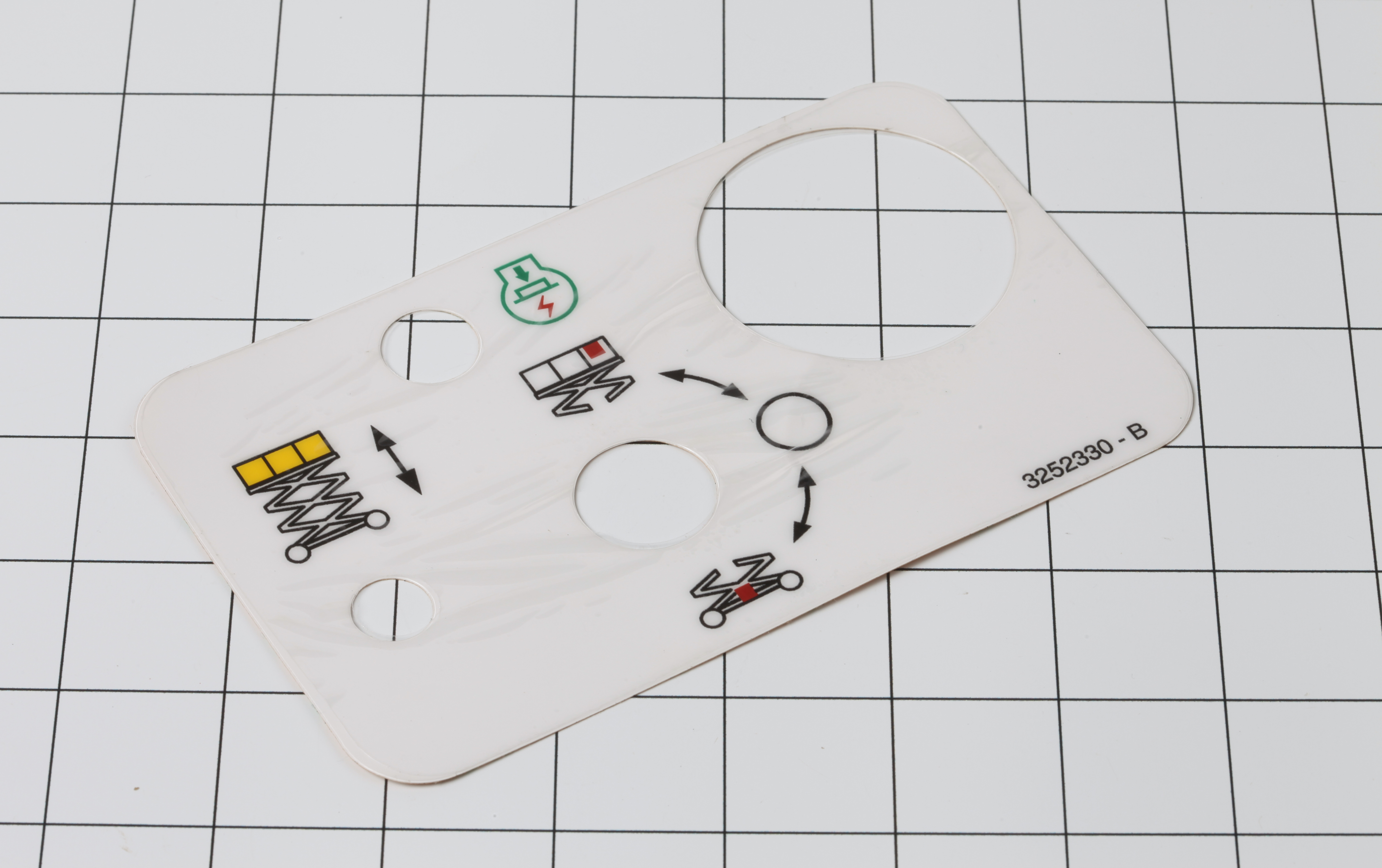 JLG Part # 3252330 | NAMEPLATE, (GRND CONT), EA