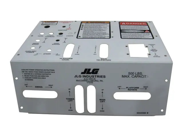JLG Part # 3252390 | NAMEPLATE, CONSOLE LID (HYD), EA