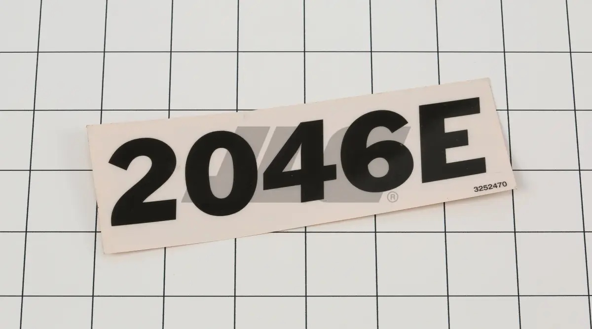 JLG Part # 3252470 | NAMEPLATE, (2046), EA