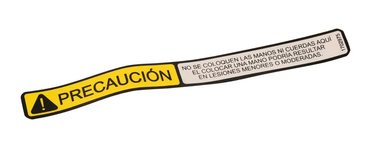 JLG Part # 1702975 | DECAL, NO HANDS (SPA LAT), EA