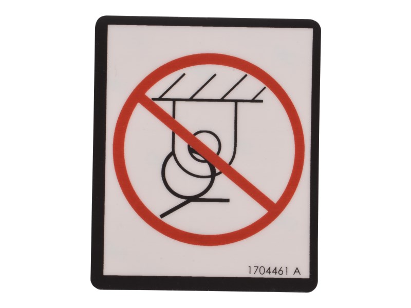 JLG Part # 1704461 | DECAL, NO TIE DOWN, EA