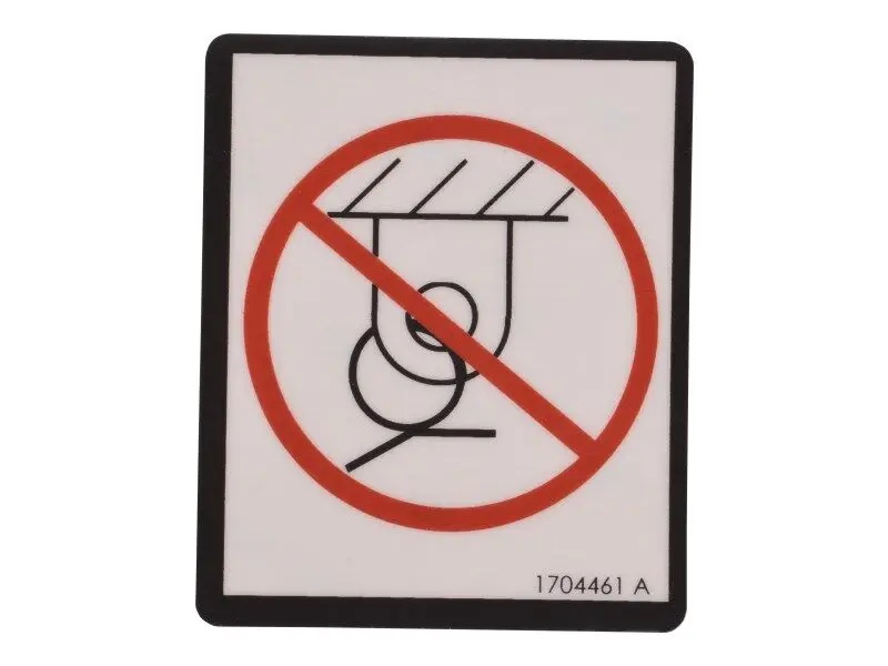 JLG Part # 1704461 | DECAL, NO TIE DOWN, EA